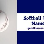 An image represents Softball Team Names post